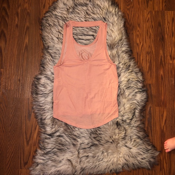 NIKE Pink Mesh Tank w/ Cut Out Back SZ XS - Picture 6 of 7